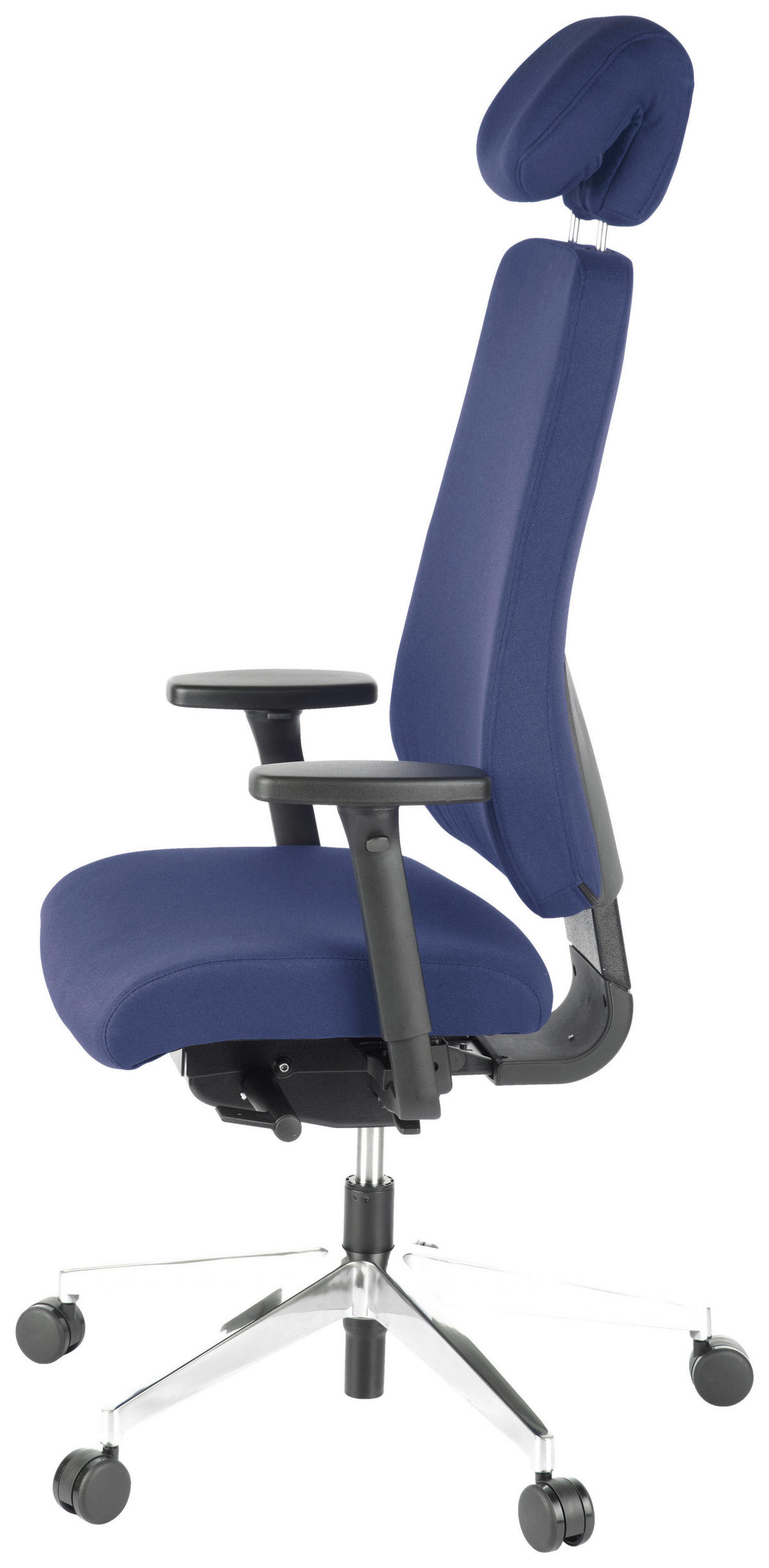 DREHSTUHL Flachgewebe Dunkelblau  - Dunkelblau, MODERN, Kunststoff/Textil (70/148/65cm) - MID.YOU