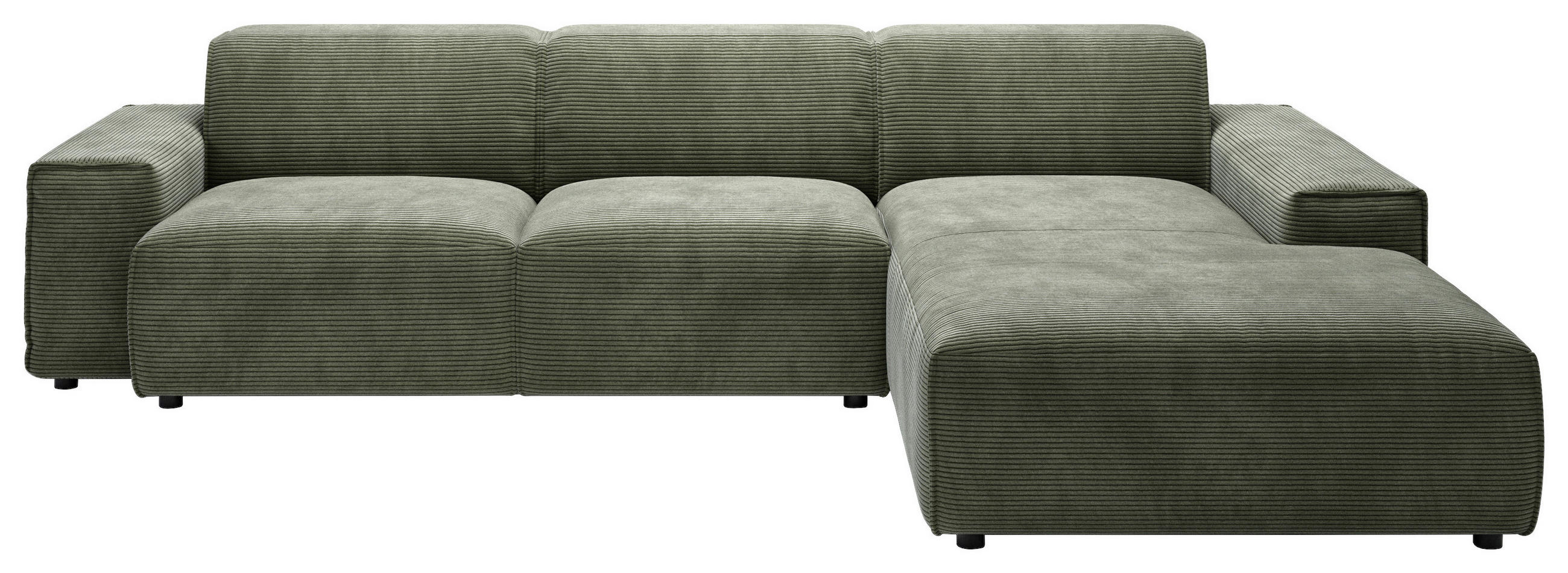 ROHOVÁ SEDACIA SÚPRAVA, textil, zelená - čierna/zelená, Design, textil/plast (300/189cm) - Livetastic