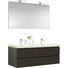 BADEZIMMER - Anthrazit/Weiß, Design, Holzwerkstoff/Stein (140cm) - Novel BADEZIMMER - Anthrazit/Weiß, Design, Holzwerkstoff/Stein (140cm) - Novel
