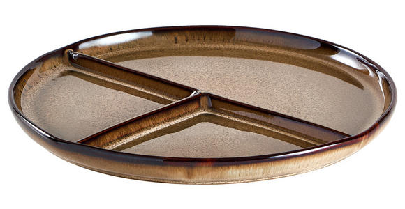 GRILLTELLER New Country 27,7 cm - Braun, Trend, Keramik (27,7cm) - Landscape