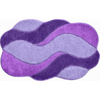 BADTEPPICH Carmen Flieder 60/100 cm  - Flieder, Basics, Kunststoff/Textil (60/100cm) - Grund
