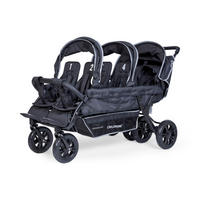 GESCHWISTERWAGEN  - Schwarz, Basics, Textil/Metall (163/85/107cm) - Childhome