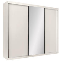 SCHIEBETÜRENSCHRANK 250/215/59,5 cm 3-türig  - Kaschmir/Schwarz, MODERN, Holzwerkstoff/Metall (250/215/59,5cm) - MID.YOU