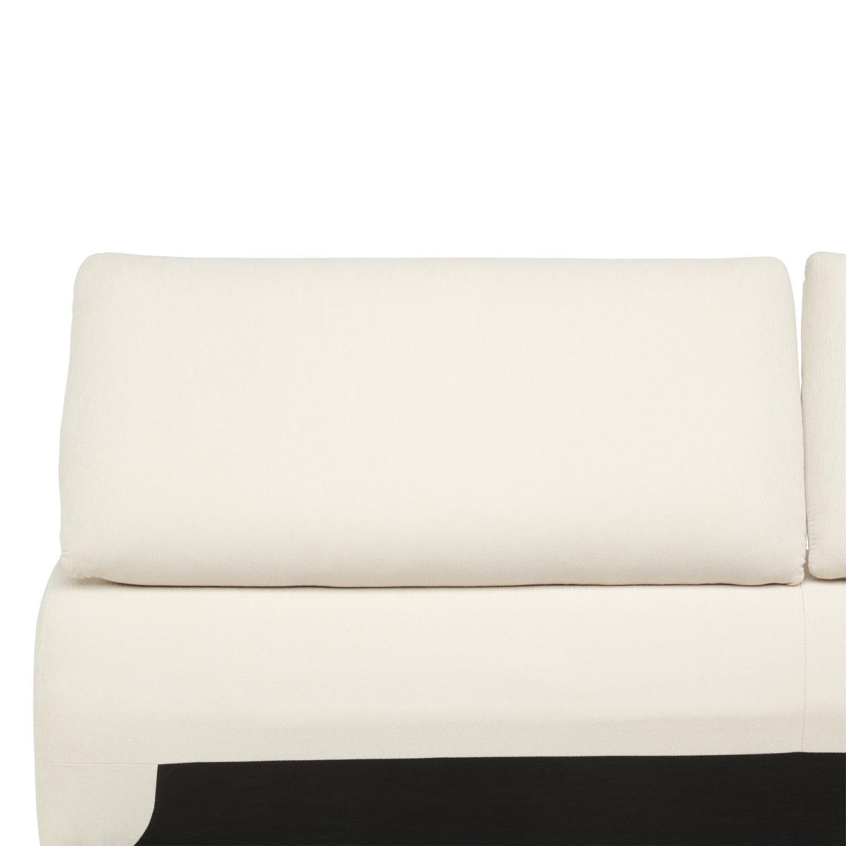POLSTERBETT 180/200 cm  in Creme  - Creme/Schwarz, Modern, Holz/Textil (180/200cm) - Livetastic