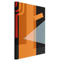 LEINWANDBILD Abstraktes 40/60/1.2 cm  - Schwarz/Orange, Basics, Holzwerkstoff/Textil (40/60/1.2cm) - artgeist