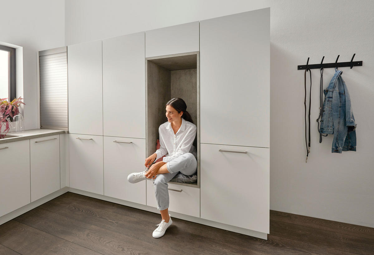 HAUSWIRTSCHAFTSRAUM  in Weiß  - Weiß, Design, Holzwerkstoff - Dieter Knoll