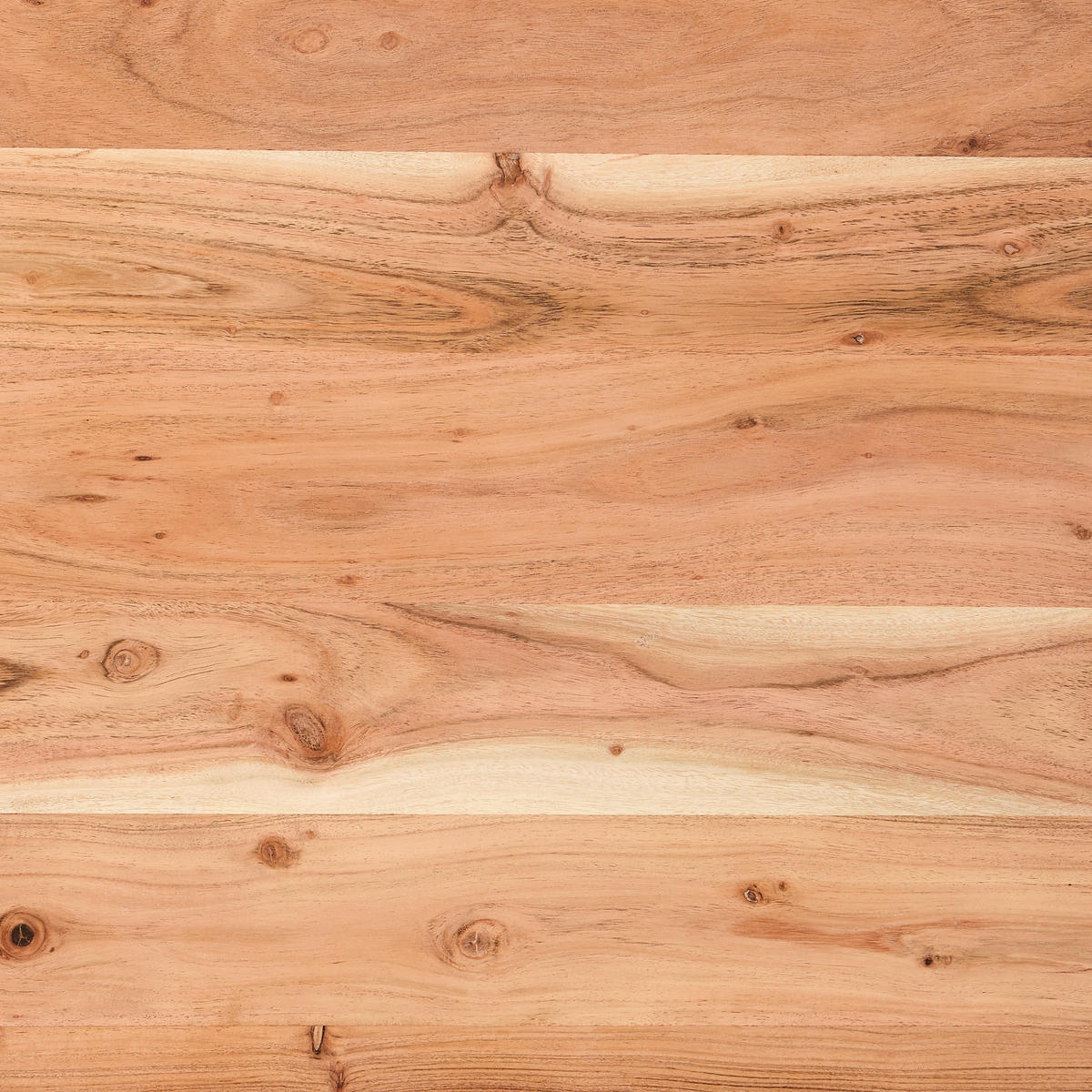 COUCHTISCH Akazie Hartholz rund Schwarz, Akaziefarben  - Schwarz/Akaziefarben, Natur, Holz/Metall (80/80/45cm) - Livetastic