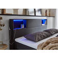 BOXSPRINGBETT 160/200 cm  in Anthrazit  - Anthrazit/Schwarz, Design, Holz/Textil (160/200cm) - Xora