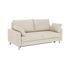 SCHLAFSOFA Webstoff Naturfarben - Chromfarben/Naturfarben, KONVENTIONELL, Textil/Metall (186/90/95cm)