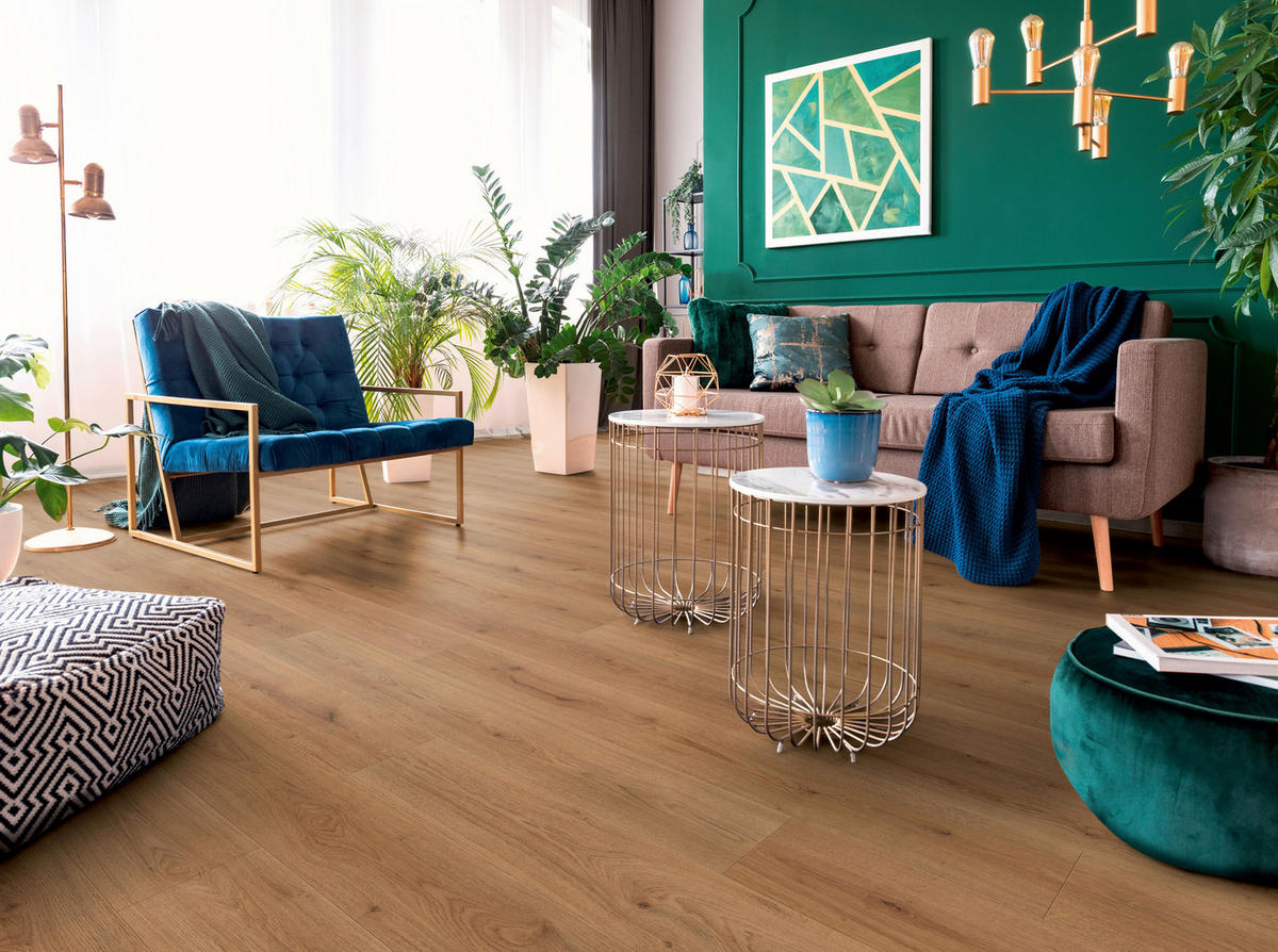 LAMINATBODEN Superior Standard plus  - Eichefarben, KONVENTIONELL, Holz (138.0/19.3/0.7cm)