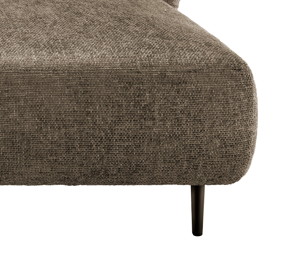 ECKSOFA in Struktur Cappuccino  - Schwarz/Cappuccino, Modern, Holz/Textil (269/172cm) - MID.YOU