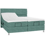 BOXSPRINGBETT 200/200 cm  in Petrol  - Chromfarben/Petrol, KONVENTIONELL, Kunststoff/Textil (200/200cm) - Voleo