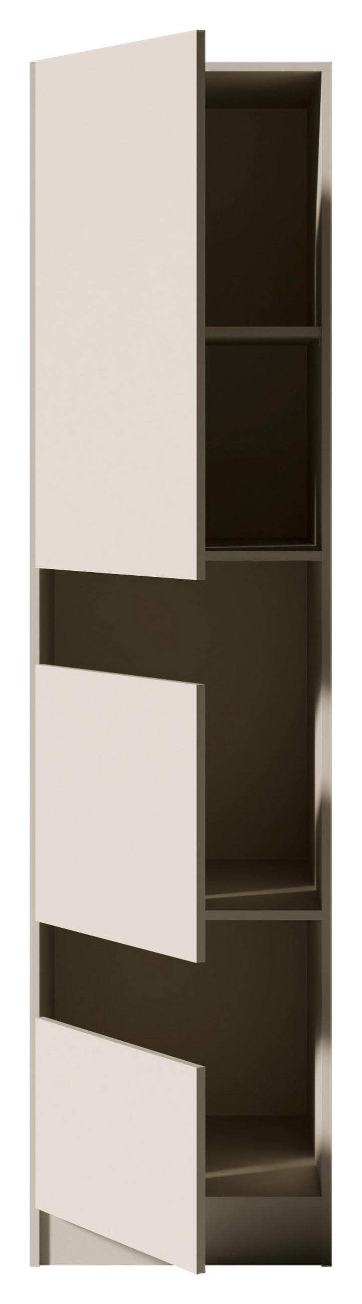 MEHRZWECKSCHRANK 50/200/68 cm  in Kaschmir  - Kaschmir/Schwarz, Design, Holzwerkstoff/Metall (50/200/68cm) - Milino