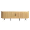 LOWBOARD  in 180/56/40 cm  - Eichefarben/Schwarz, Trend, Holz/Holzwerkstoff (180/56/40cm) - Xora