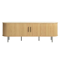 LOWBOARD  in 180/56/40 cm  - Eichefarben/Schwarz, Trend, Holz/Holzwerkstoff (180/56/40cm) - Xora