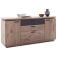 SIDEBOARD Anthrazit, Eiche dunkel  170/81/44 cm  - Eiche dunkel/Anthrazit, KONVENTIONELL, Holzwerkstoff/Metall (170/81/44cm) - Cantus