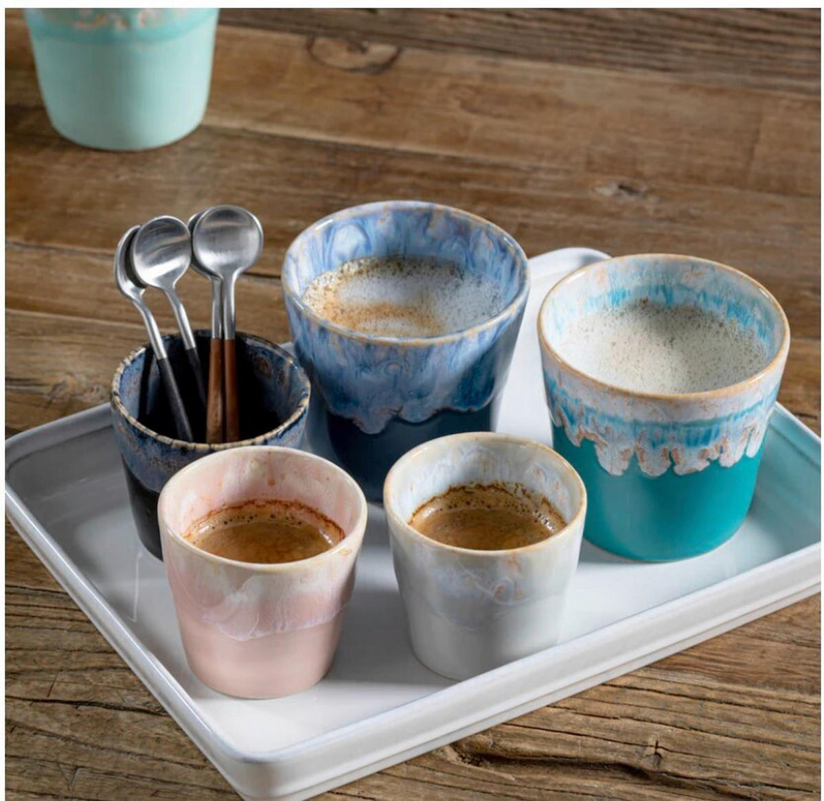 KAFFEEBECHERSET 210ML Grespresso 8-teilig  - Multicolor, Basics, Keramik - Costa Nova