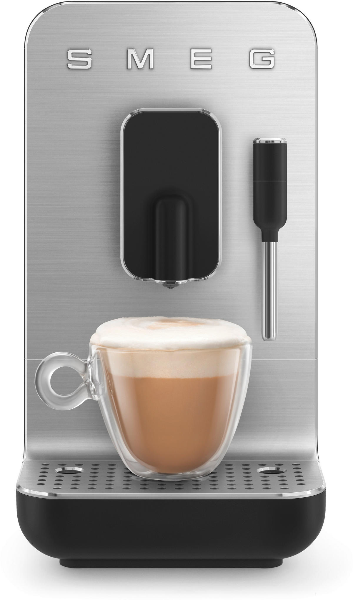 KAFFEEVOLLAUTOMAT 50'S STYLE  - Edelstahlfarben/Schwarz, Basics, Kunststoff/Metall (18/33,6/43,3cm) - SMEG