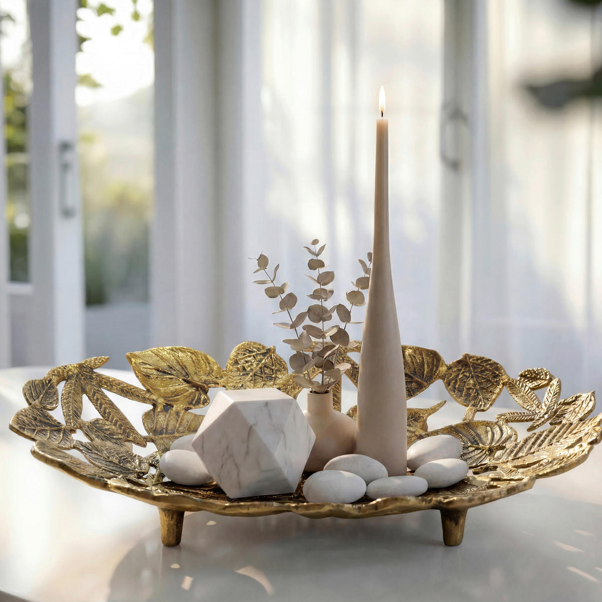 DEKOSCHALE - Goldfarben, Design, Metall (49/8/31cm) - Livetastic