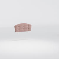 Tăblie Tapițată - roz aprins, Modern, textil (125/55.50/7cm) - Cilek