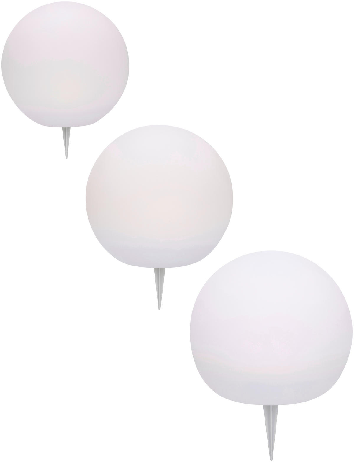 SOLARLEUCHTE  - Weiß, Basics, Kunststoff - Ambia Garden