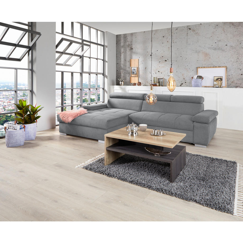 Thumbnail - Livetastic Ecksofa, Grau, Textil, 3-Sitzer, 292x183 cm, Made in EU, Rücken echt, Wohnzimmer, Sofas & Couches, Wohnlandsc...