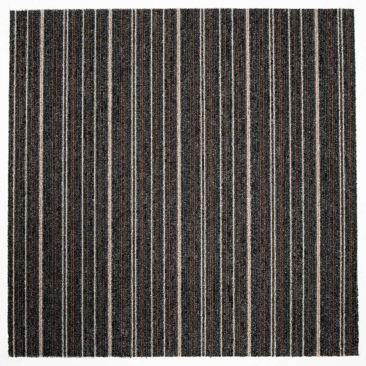 TEPPICHFLIESE 50/50 cm in Braun, Schwarz, Beige  - Beige/Schwarz, Basics, Textil (50/50cm)
