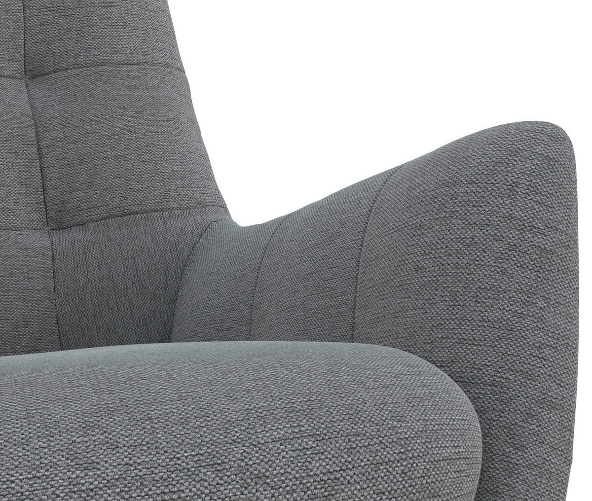 SESSELSET Flachgewebe Hocker    - Schwarz/Grau, Design, Holz/Textil (84/95/96cm) - MID.YOU