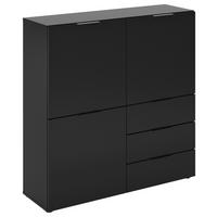 KOMMODE  in 100/101/32 cm  - Schwarz, KONVENTIONELL, Holzwerkstoff/Kunststoff (100/101/32cm) - MID.YOU