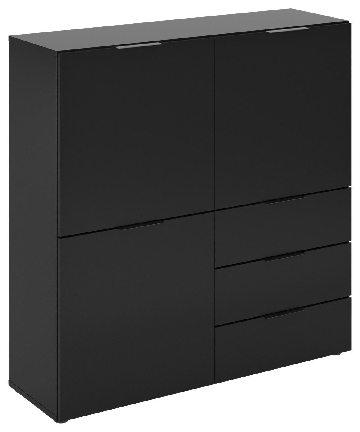 KOMMODE  in 100/101/32 cm  - Schwarz, KONVENTIONELL, Holzwerkstoff/Kunststoff (100/101/32cm) - MID.YOU