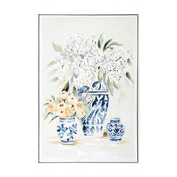 TISAK NA PLATNU     70/100 cm       - bijela/zelena, Natur, drvo/tekstil (70/100cm) - Monee