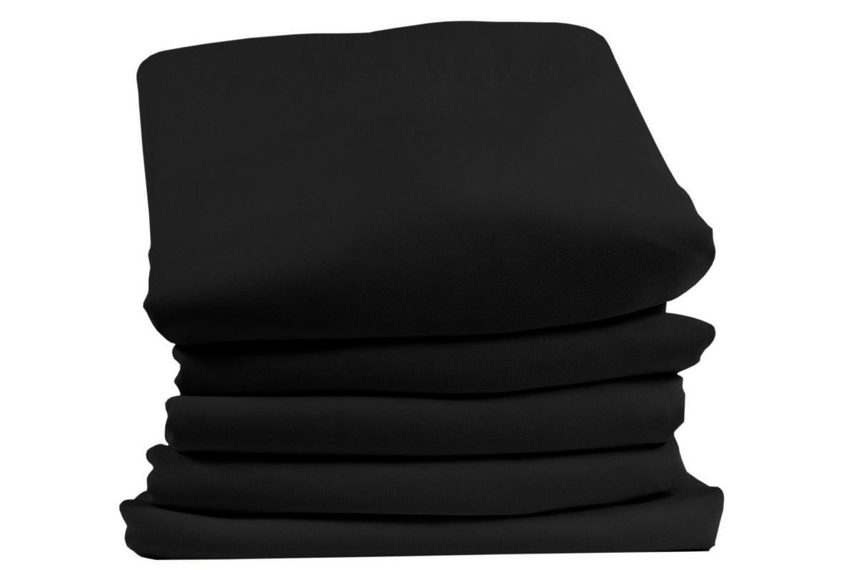 LÄRMSCHUTZVORHANG black-out (lichtundurchlässig)  - Schwarz, Basics, Textil/Metall (145/260cm)