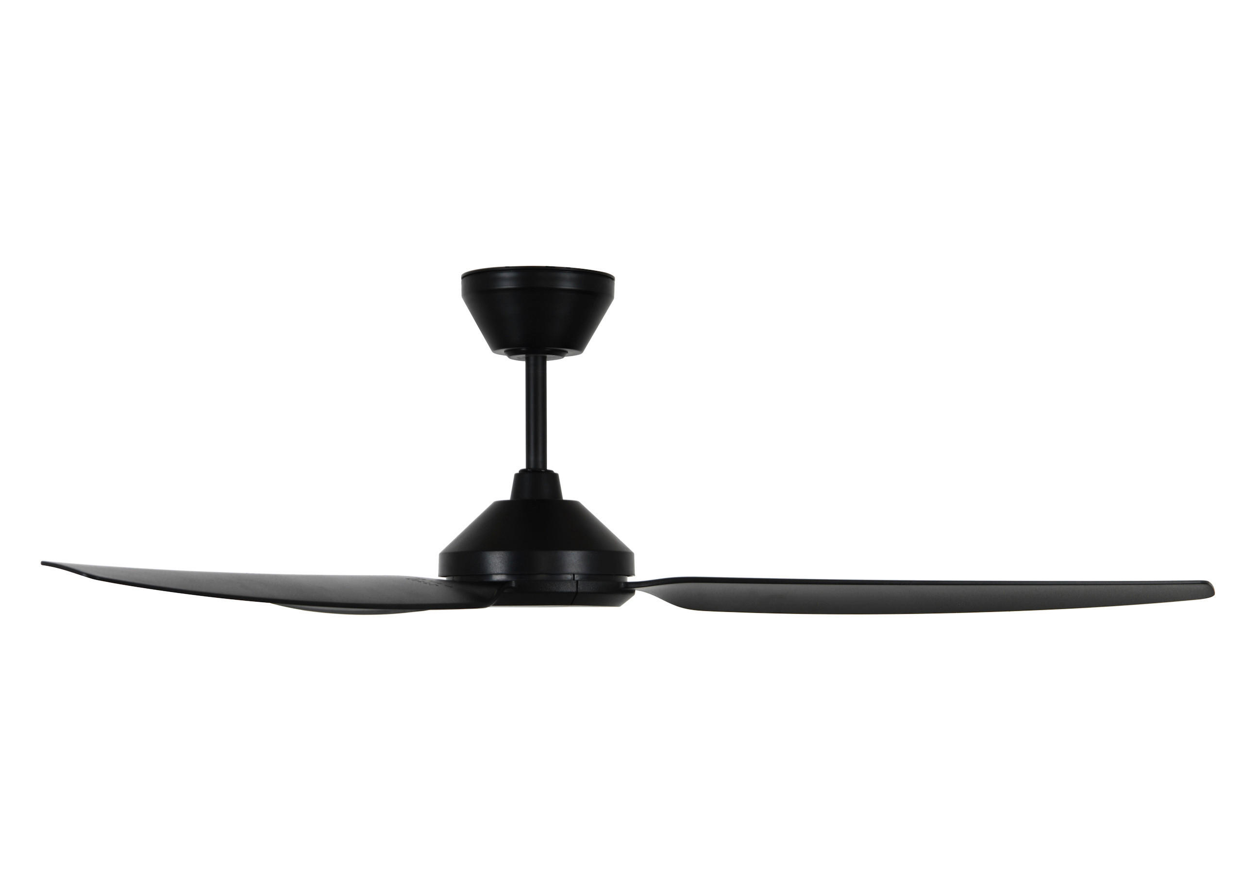 DECKENVENTILATOR Polis 132/33,5/132 cm   - Schwarz, Basics, Kunststoff (132/33,5/132cm)