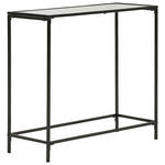 KONSOLENTISCH Schwarz  - Schwarz, Basics, Glas/Metall (80/30/70cm) - Xora