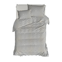 ÁGYNEMŰHUZAT-GARNITÚRA 140/200 cm  - ezüstszínű, Basics, textil (140/200cm)