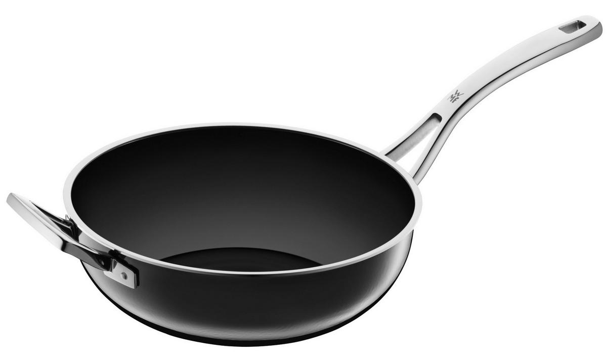 WOK Fusiontec 28 cm  - Schwarz, Design, Metall (28cm) - WMF
