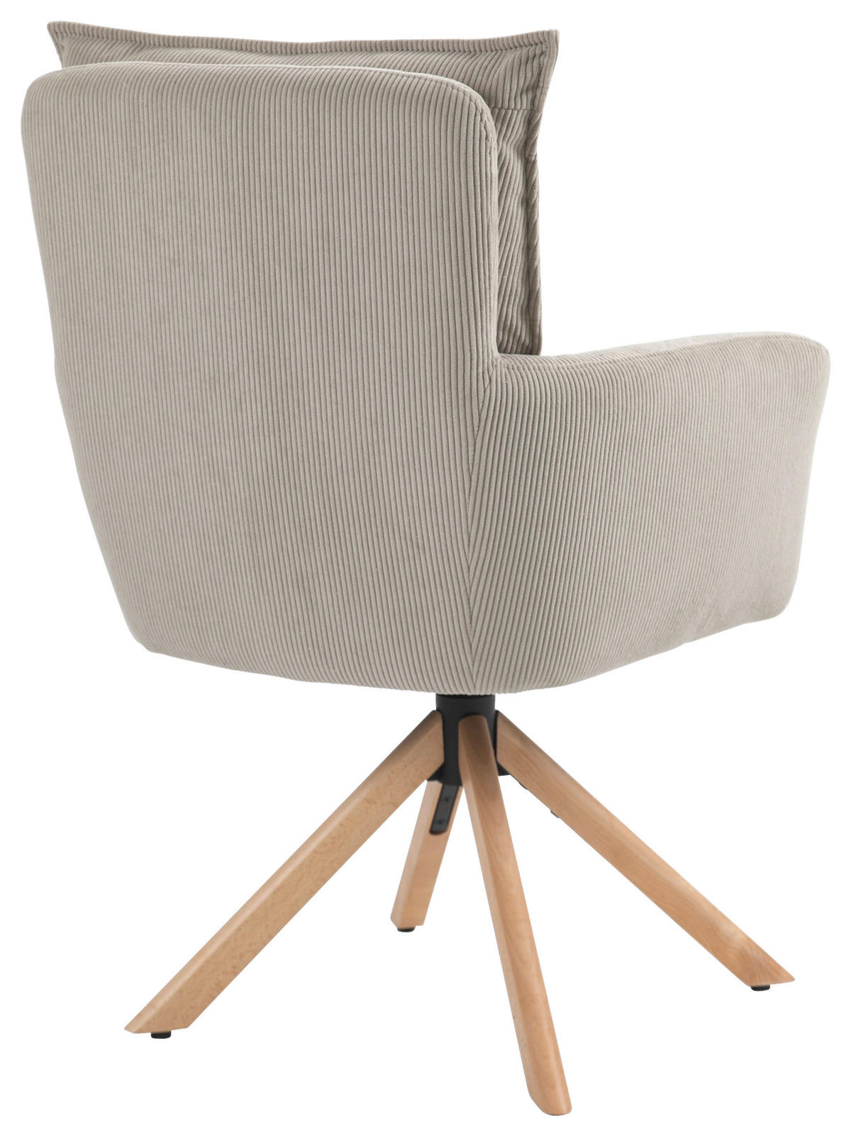 ARMLEHNSTUHL  in Cord  - Hellbraun/Buchefarben, Design, Holz/Textil (60/95/67cm) - Novel