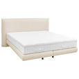 BOXSPRINGBETT 180/200 cm  in Sandfarben  - Sandfarben/Schwarz, Design, Holz/Holzwerkstoff (180/200cm) - Dieter Knoll