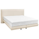 BOXSPRINGBETT 180/200 cm  in Sandfarben  - Sandfarben/Schwarz, Design, Holz/Holzwerkstoff (180/200cm) - Dieter Knoll
