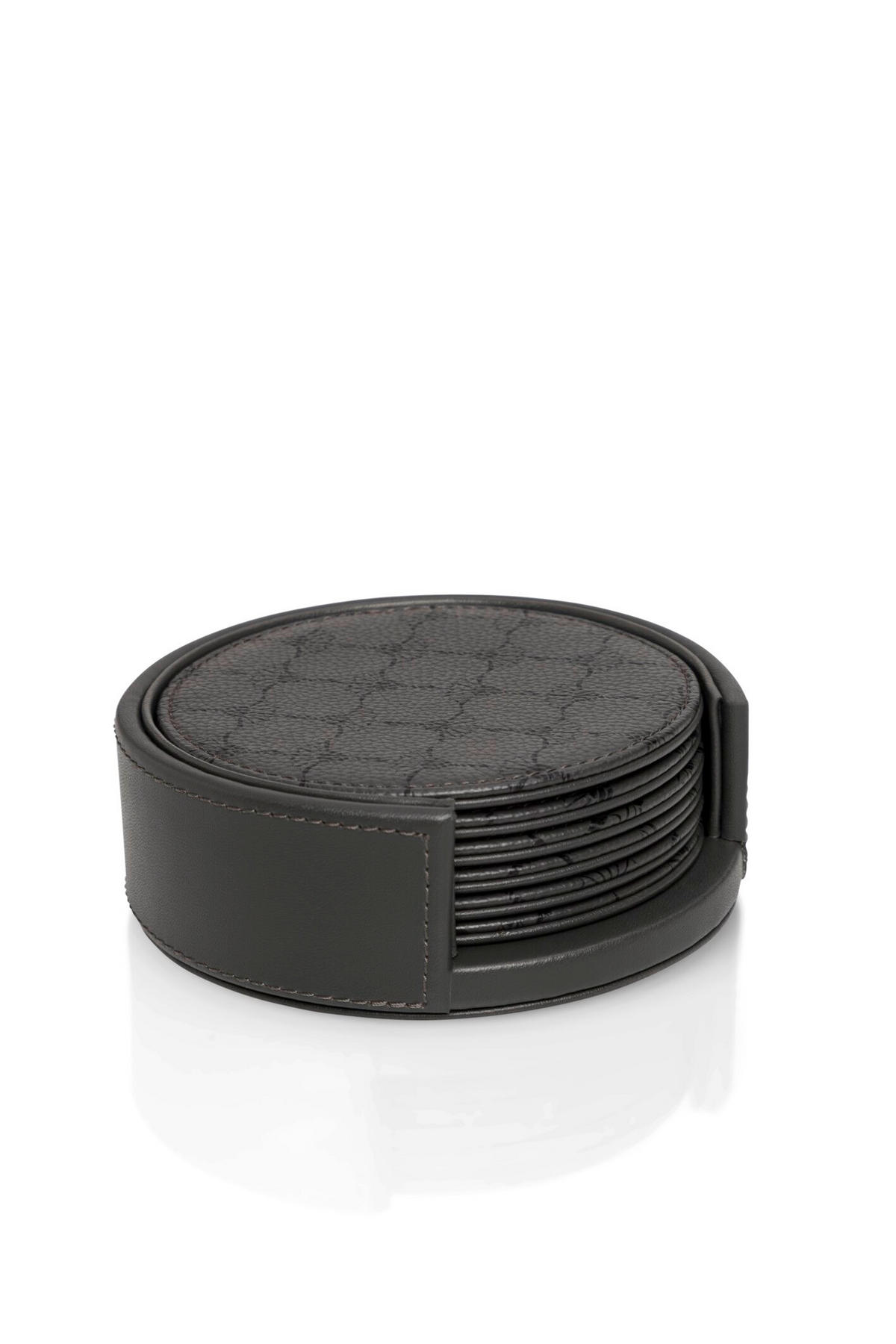 GLASUNTERSETZERSET   - Anthrazit/Schwarz, Design, Kunststoff (11,5/4,5/11,5cm) - Joop!