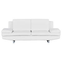 TROJMIESTNA POHOVKA, textil, biela - sivá/biela, Design, kov/textil (218/78/88cm) - MID.YOU