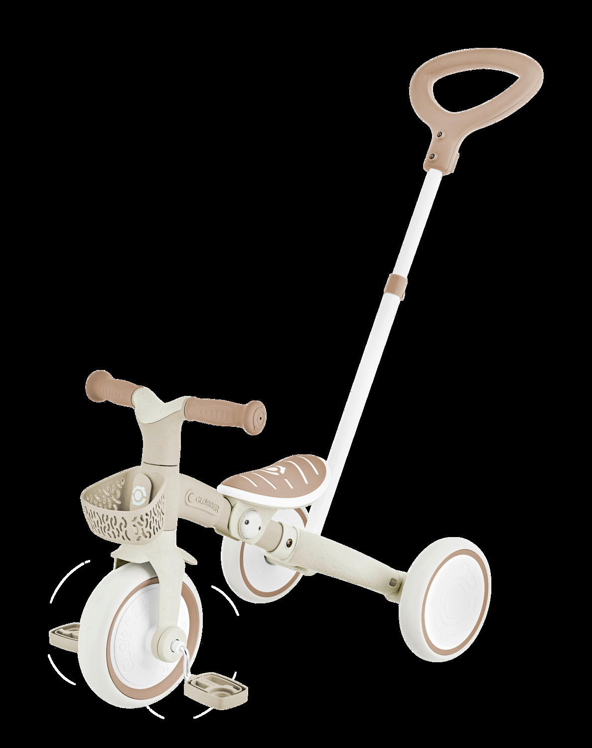 DREIRAD LEARNING TRIKE 2in1 PLUS ECO  - Taupe, Basics, Kunststoff (62,2kg) - GLOBBER