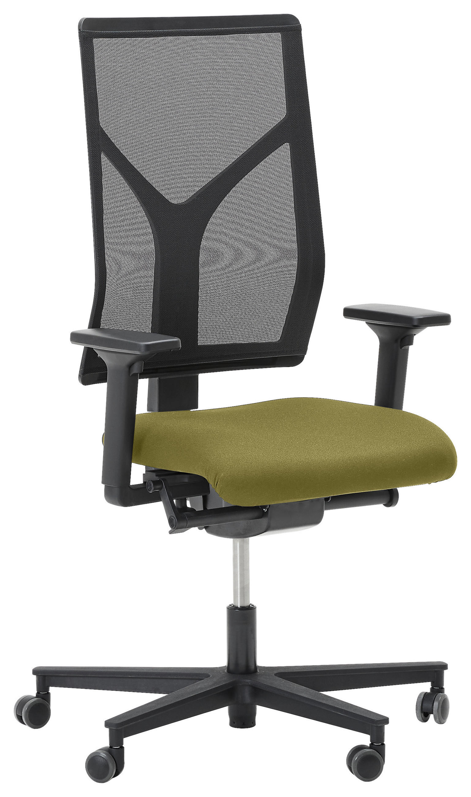 DREHSTUHL Gelb  - Gelb/Schwarz, KONVENTIONELL, Kunststoff/Textil (63/105/46cm) - Dieter Knoll