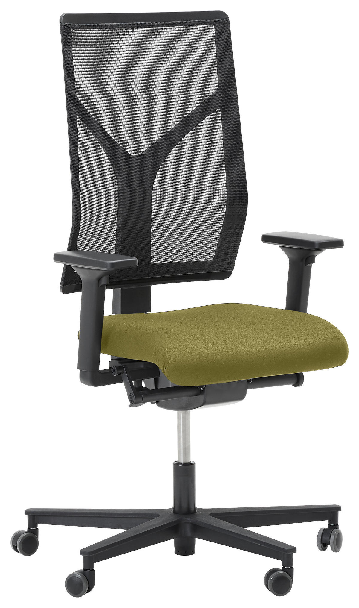 DREHSTUHL Gelb  - Gelb/Schwarz, KONVENTIONELL, Kunststoff/Textil (63/105/46cm) - Dieter Knoll