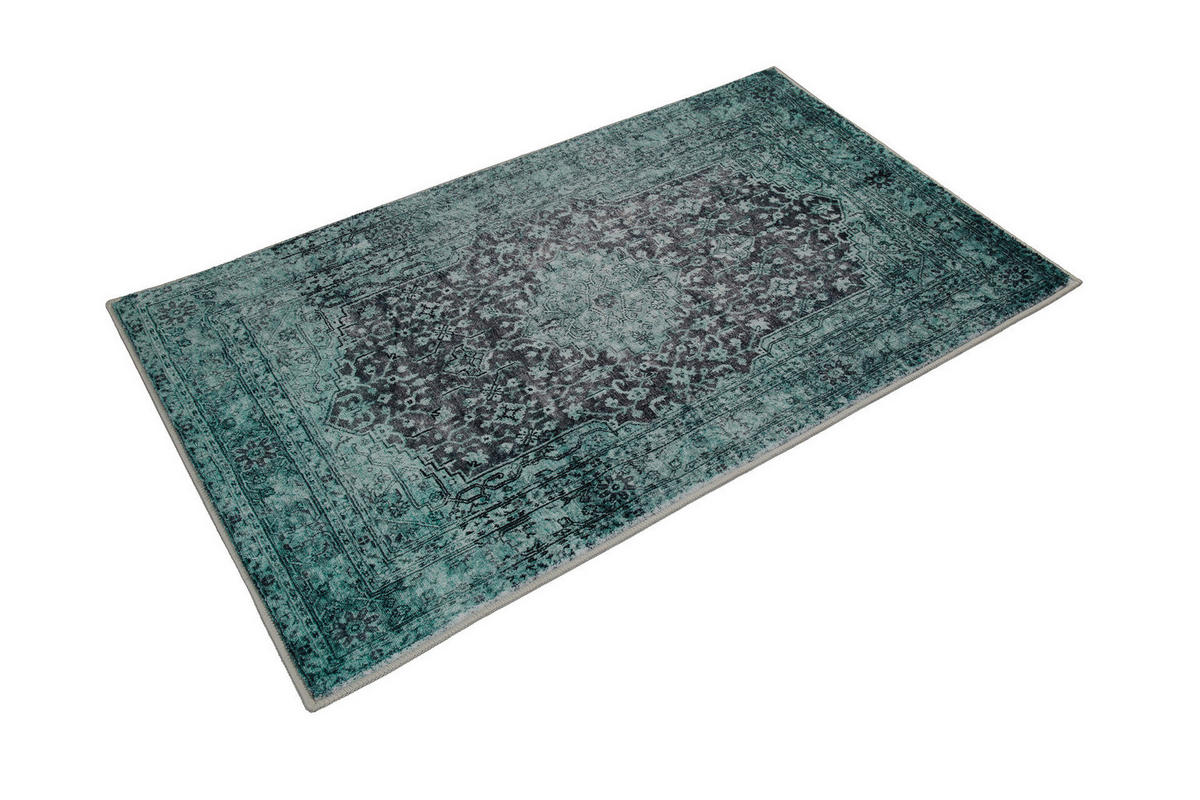 BADTEPPICH Grün 80/150 cm  - Grün, Basics, Kunststoff/Textil (80/150cm) - WECON HOME