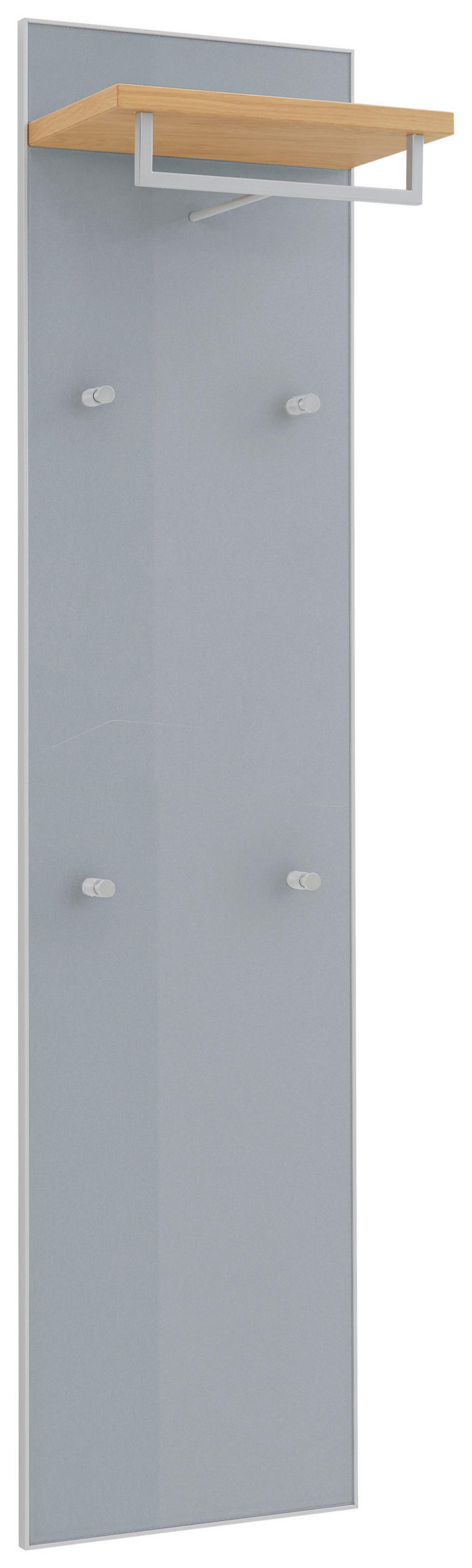XXXLutz Garderobenpaneel Grau, Eiche 42x170x27 cm