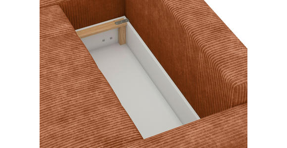 ECKSOFA  in Webstoff Orange  - Schwarz/Orange, KONVENTIONELL, Kunststoff/Textil (192/270cm) - Carryhome