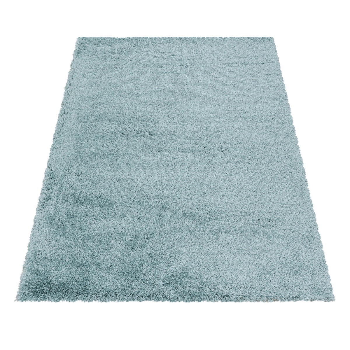 KOBEREC S VYSOKÝM VLASEM, 140/200 cm, modrá - modrá, Basics, textil (140/200cm) - Novel