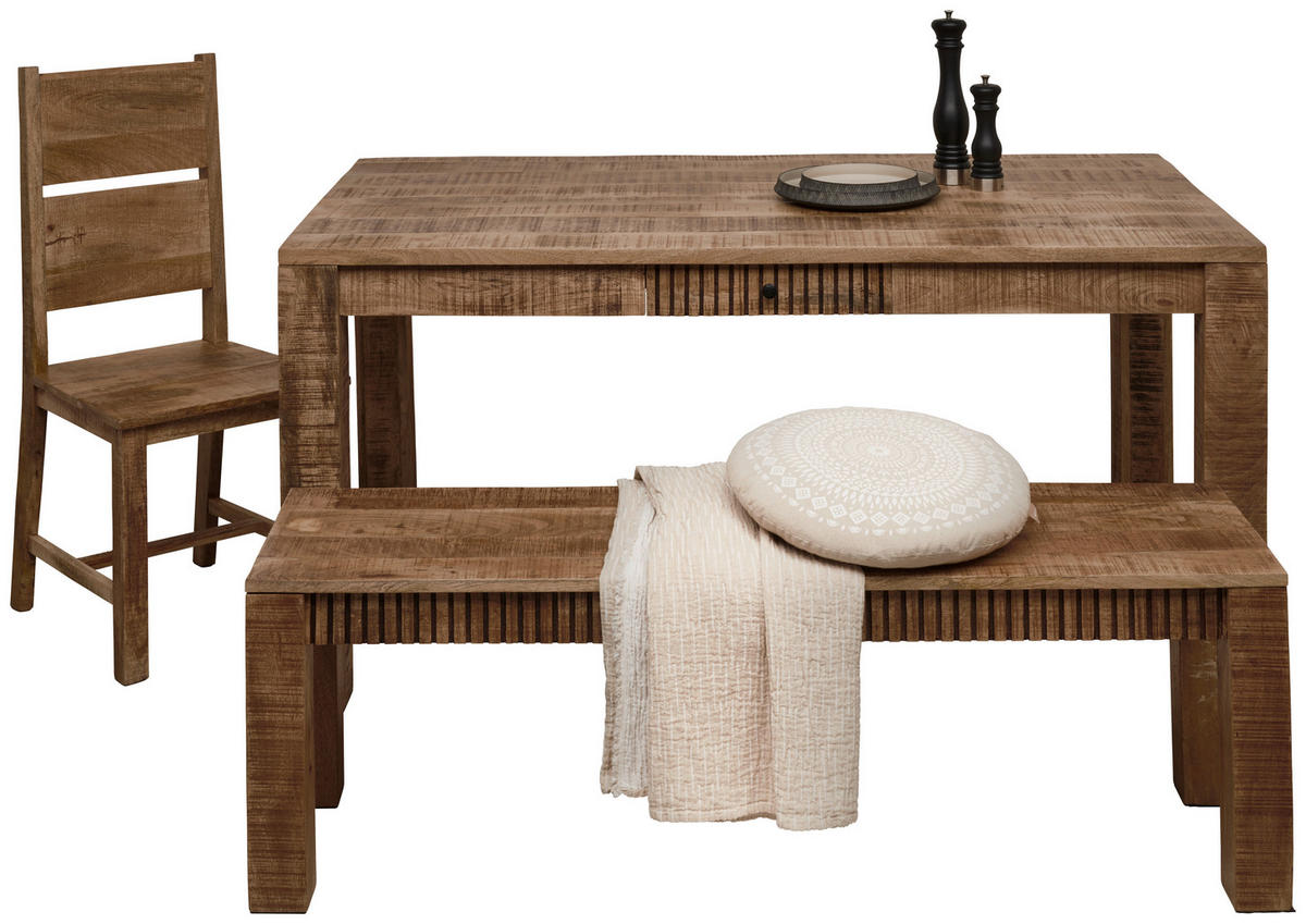 MATBORD   - naturfärgad, Romantik / Lanthus, trä (160/90/76cm) - Carryhome
