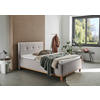 POLSTERBETT 140/200 cm,  in Hellgrau,  - Eichefarben/Hellgrau, MODERN, Holz/Textil (140/200cm) - Livetastic